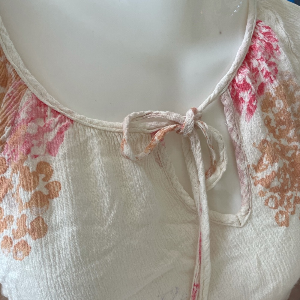 Love stitch boho tassel floral summer top S/M - Picture 4 of 7